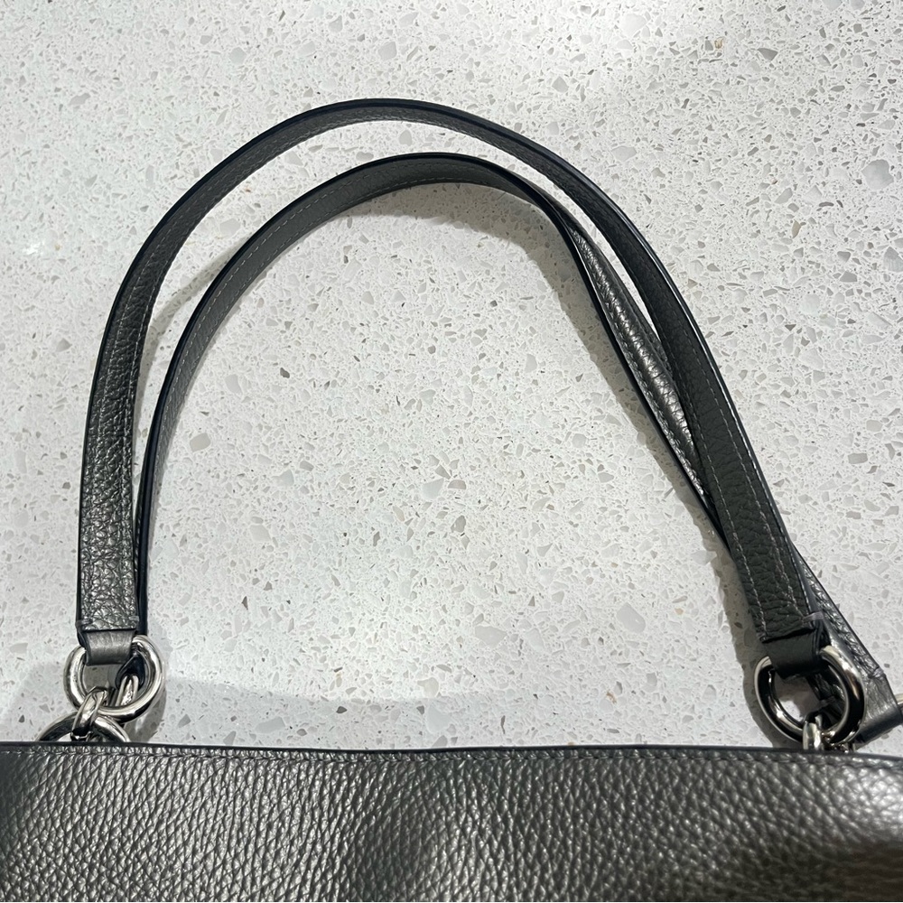 Coach Lexi Shoulder Bag with Patchwork Metallic Grey - Picture 9 of 13